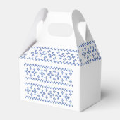 可愛い青い雪片パターンThunder_Cove フェイバーボックス (裏面サイド)