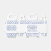 可愛い青い雪片パターンThunder_Cove フェイバーボックス (折り畳みなし)