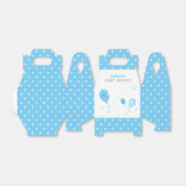可愛い青い風船好きボックス赤ちゃんシャワー💙 フェイバーボックス (折り畳みなし)