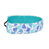 可愛い青の装飾梨の模様 アスレチックヘッドバンド (左)