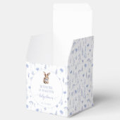 可愛い青イースターラビット男の赤ちゃんシャワーお願いボックス フェイバーボックス (オープン)