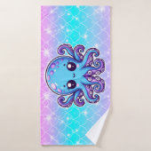 可愛い青タコ バスタオル (バスタオル)