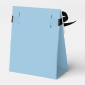 可愛い青テディベア赤ちゃんシャワーありがとう フェイバーボックス (裏面サイド)