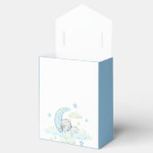 可愛い青テディベア赤ちゃんシャワーありがとう フェイバーボックス (オープン)