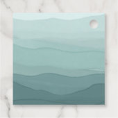 可愛い青Oh男の子の鳥の巣の赤ちゃんシャワー フェイバータグ (裏面)