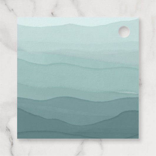 可愛い青Oh男の子の鳥の巣の赤ちゃんシャワー フェイバータグ (裏面)