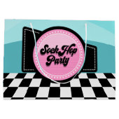 可愛い靴下パーティー50 ラージペーパーバッグ (裏面)