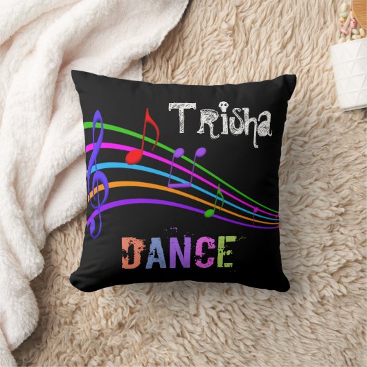 可愛い音楽愛好家踊り鼻のカスタマイズ枕 クッション (ブランケット)