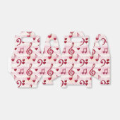 可愛い音符タイル模様パーティー フェイバーボックス (折り畳みなし)