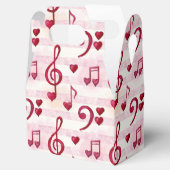可愛い音符タイル模様パーティー フェイバーボックス (オープン)