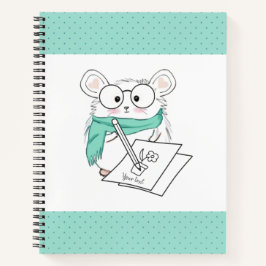 可愛い頭が切れるハムスターブルー ノートブック