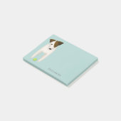 可愛い頭傾きPRT JRT犬のポストイットノート ポストイット (アングル)