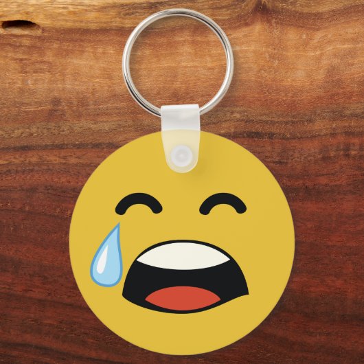 可愛い顔は絵文字を泣かない キーホルダー (正面)
