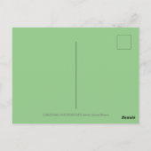 可愛い飛んでいるクリスマスポニー引っ張りピネコーンソリ ポストカード (裏面)