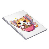 可愛い食べおとぎ猫ラーメン ノートブック (右側)