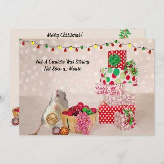 可愛い飾ネズミ (正面/裏面)