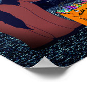 可愛い馬のコスチューム馬ハロウィーン馬 ポスター (角)