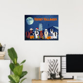 可愛い馬のコスチューム馬ハロウィーン馬 ポスター (ホームオフィス)