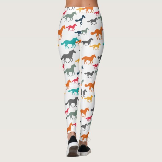 可愛い馬の柄 レギンス (裏面)