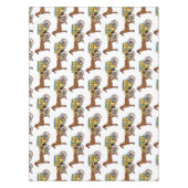 可愛い馬王室の車イラストレーション テーブルクロス (正面)