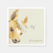 可愛い馬男の子シャワーカクテルだ スタンダードカクテルナプキン (正面)