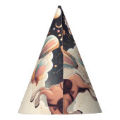 可愛い馬私の小さなポニー最初の1歳の誕生日 パーティーハット (裏面)