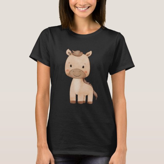 可愛い馬 Tシャツ (正面)