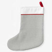 可愛い髭コリーカートゥーンキャンドゴベアディカスタムペット スモールクリスマスストッキング (裏面)