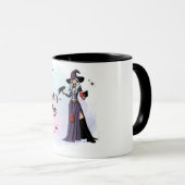 可愛い魔女のデザインとマグカップ：エバーの魔法 マグカップ (正面右)