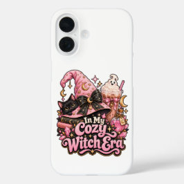可愛い魔女の時代 ピンクのハロウィン iPhone 16ケース