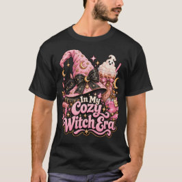 可愛い魔女の時代 ピンクのハロウィン Tシャツ
