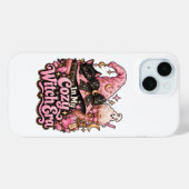 可愛い魔女時代のピンクのハロウィン Case-Mate iPhoneケース (裏面 (横))
