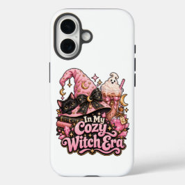 可愛い魔女時代のピンクハロウィン iPhone 16ケース
