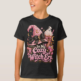 可愛い魔女時代 ピンクのハロウィン Tシャツ