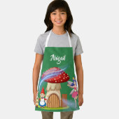 可愛い魔法のゴブリン妖精パーソナライズされたの名前キッズ エプロン (インサイチュ)