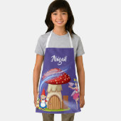 可愛い魔法のゴブリン妖精パーソナライズされたの名前キッズ エプロン (インサイチュ)