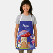 可愛い魔法のゴブリン妖精パーソナライズされたの名前キッズ エプロン (インサイチュ)