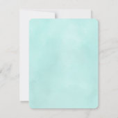 可愛い魔法のユニコーンバレンタインデーフラットノートカード ノートカード (裏面)