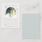 可愛い魔法の妖精アドバイスマムベイビーシャワー エンクロージャーカード (正面/裏面)