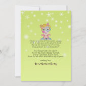 可愛い魔法の小妖精や小人詩1写真クリスマスお洒落 シーズンカード (正面)