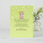 可愛い魔法の小妖精や小人詩1写真クリスマスお洒落 シーズンカード (スタンド正面)