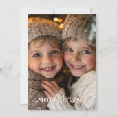 可愛い魔法の小妖精や小人詩1写真クリスマスお洒落 シーズンカード (裏面)