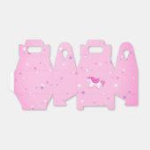 可愛い魔法ユニコーン誕生日ガールピンクお願いボックス🦄 フェイバーボックス (折り畳みなし)