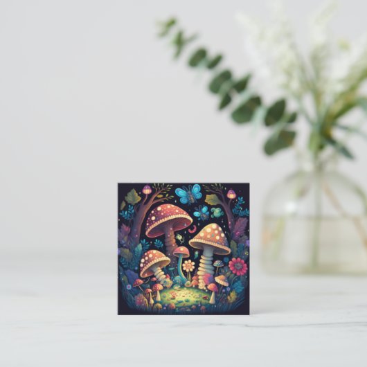 可愛い魔法 スクエア名刺 (スタンド正面)