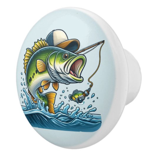 可愛い魚の作り家セラミックノブ セラミックノブ (右)