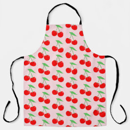 可愛い鮮やかさくらんぼ エプロン