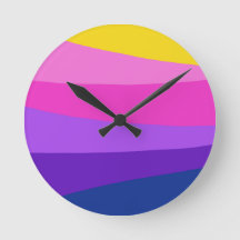 可愛い鮮やかカラフルデザインブルーピンクイエロー