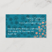 可愛い鳥かぎ針編み機 名刺 (裏面)