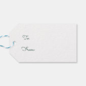 可愛い鳥が松の枝にクリスマスラベル ギフトタグ (裏面横)