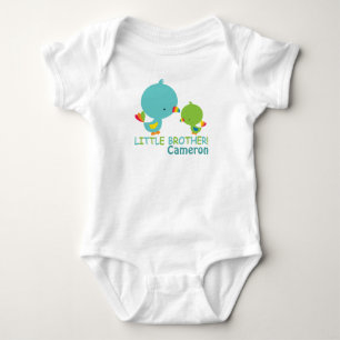 可愛い鳥のベビージャンプスーツ男の子のTシャツ ベビーボディスーツ